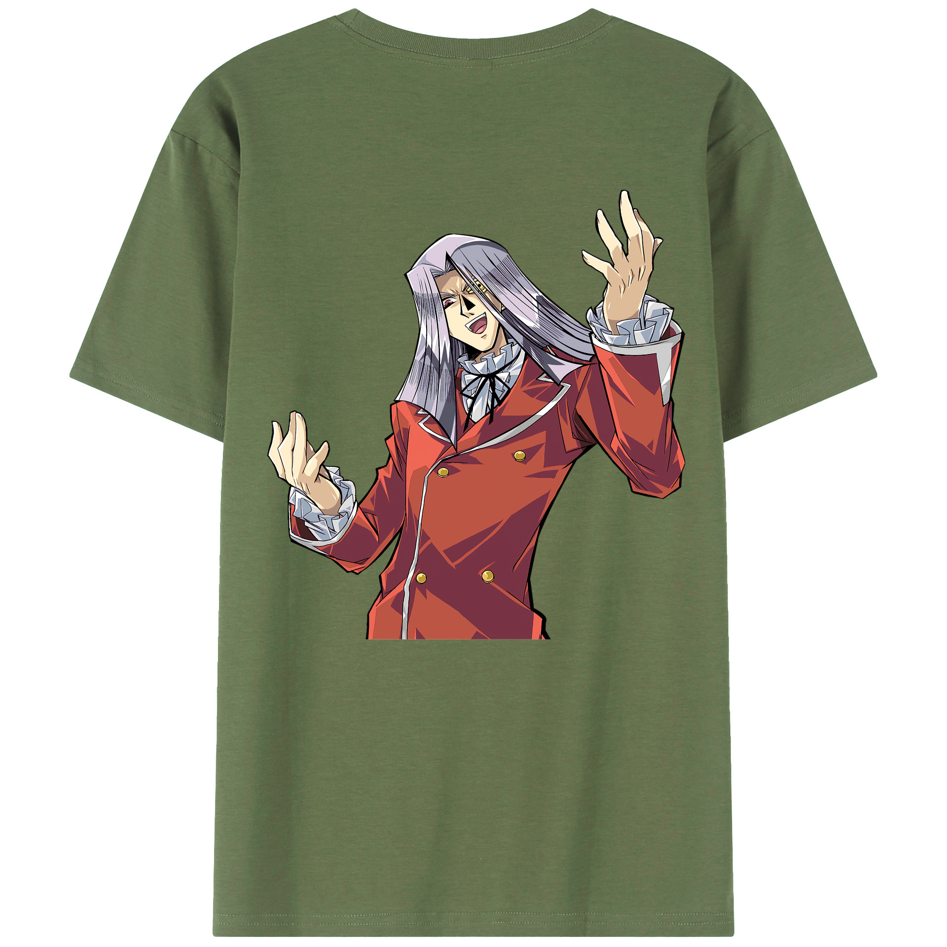（画像用） 遊☆戯☆王 Yu-Gi-Oh! 綿100％ メンズ半袖Tシャツ（バックプリント） 通気性